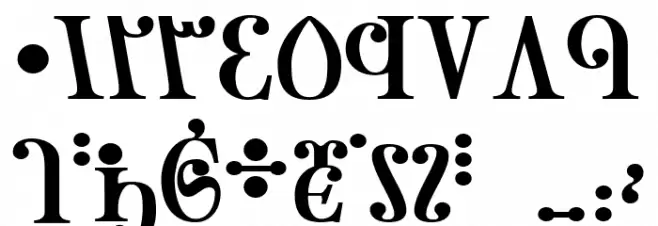 Ondrwaax-Bold Font OTHER CHARS