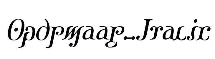 Ondrwaax-Italic  नि: शुल्क फ़ॉन्ट्स डाउनलोड