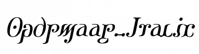 Ondrwaax-Italic  baixar fontes gratis