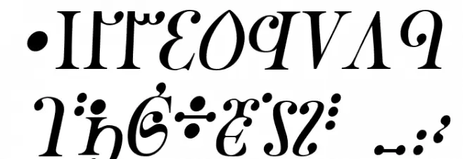 Ondrwaax-Italic Font OTHER CHARS