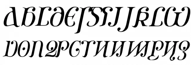 Ondrwaax-Italic Fonte MAIÚSCULAS