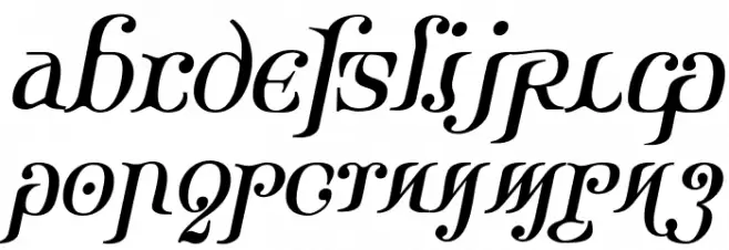 Ondrwaax-Italic Fuentes MINÚSCULAS