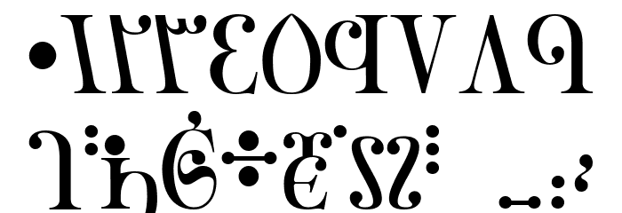 Ondrwaax Font OTHER CHARS