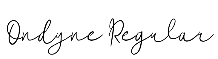 Ondyne Regular  Fuentes Gratis Descargar
