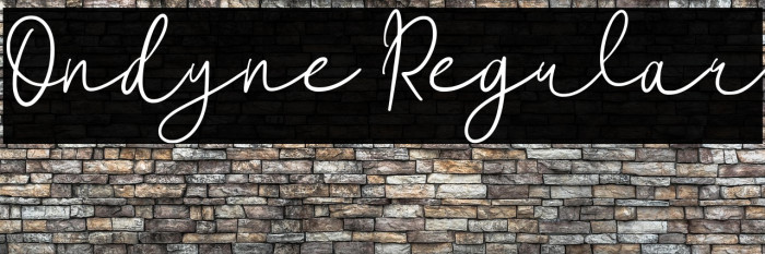 Ondyne Regular Example 1