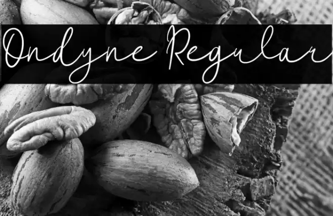 Ondyne Regular Font examples