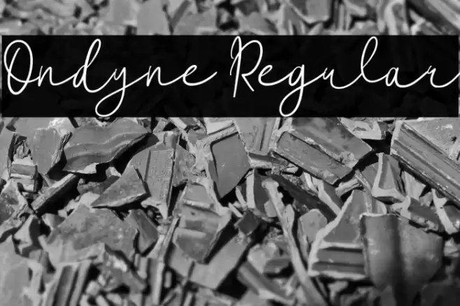 Ondyne Regular Font examples