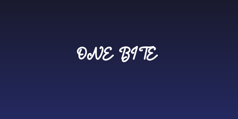 One Bite Social Header