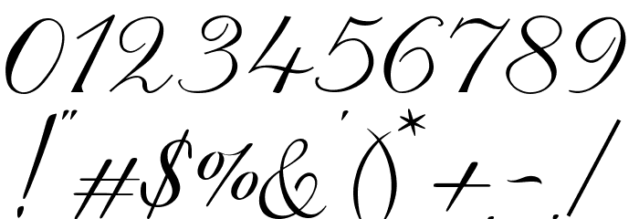 One Chance Regular Font OTHER CHARS