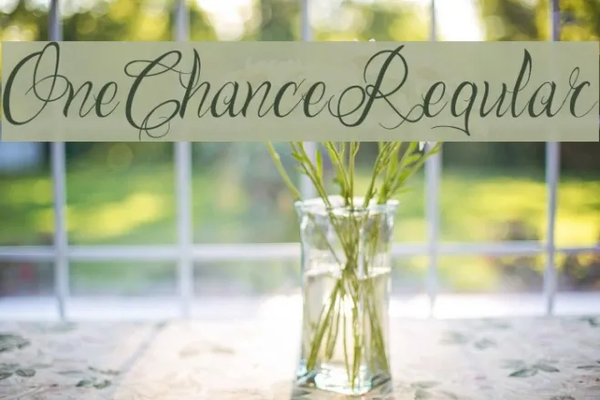 One Chance Regular Example 3