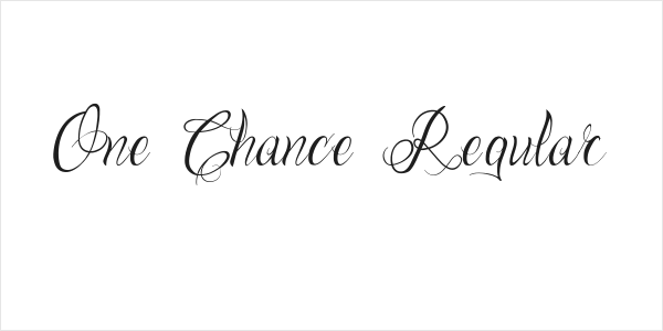 One Chance Regular Logo