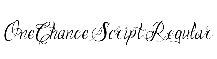 One Chance Script Regular  Fuentes Gratis Descargar