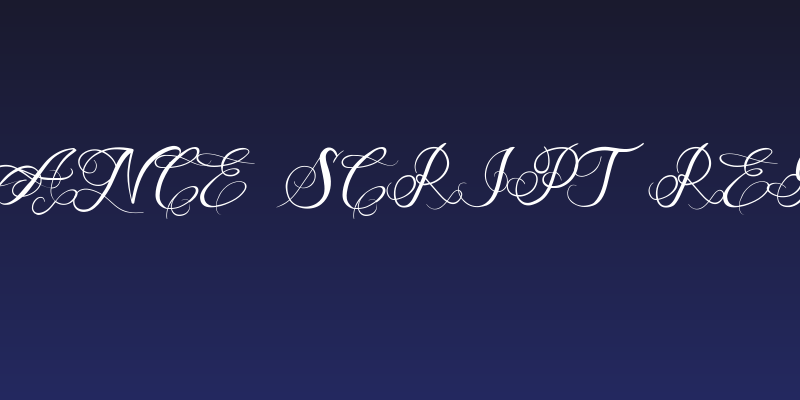 One Chance Script Regular Social Header