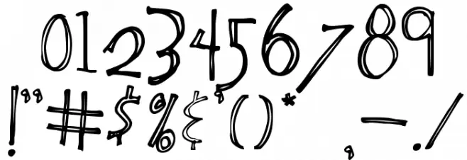 One Constant フォント その他の文字
