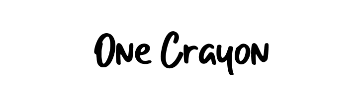 One Crayon  Fuentes Gratis Descargar
