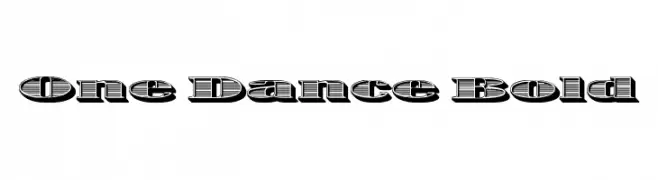 One Dance Bold  baixar fontes gratis