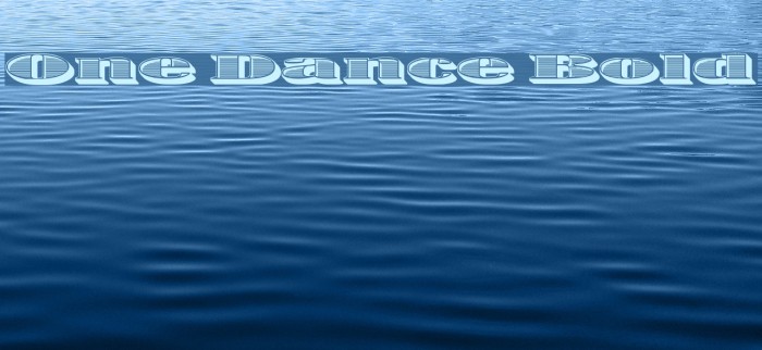 One Dance Bold Font examples