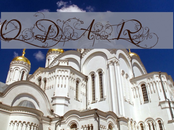 One Day After Rain1 Font examples