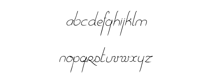 One Day After Rain1 Font LOWERCASE