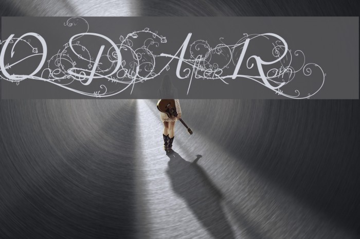 One Day After Rain Schriftart examples