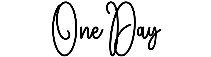 One Day  Descarca Fonturi Gratis