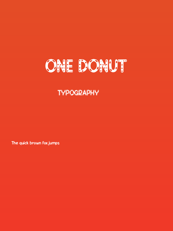 One Donut Poster