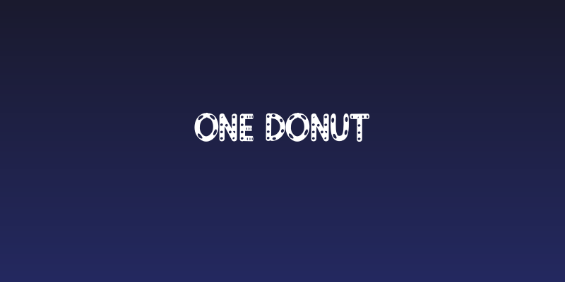 One Donut Social Header