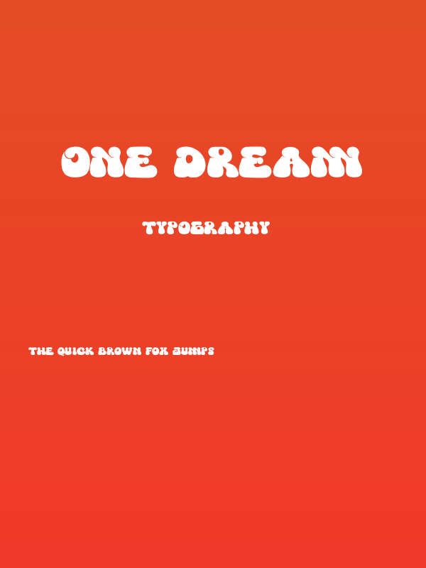 One Dream Poster