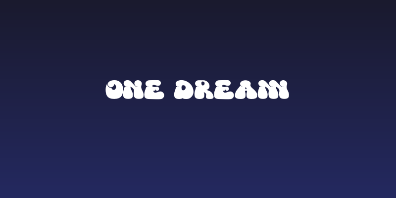 One Dream Social Header