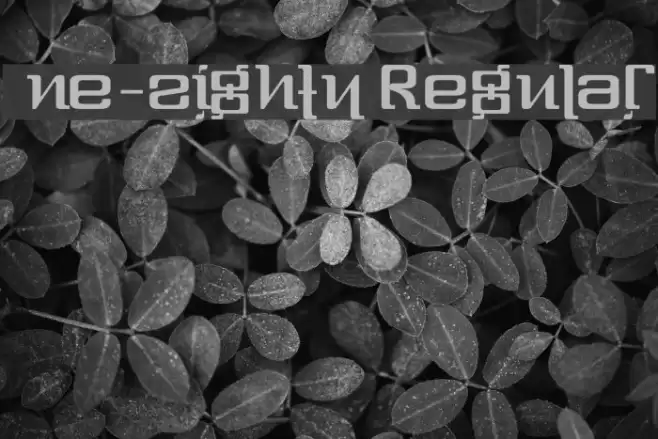 One-Eighty Regular Fonte examples