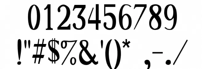 One Forty Seven Fonte OUTROS PERSONAGENS