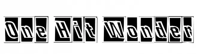 One Hit Wonder  Frei Schriftart Herunterladen