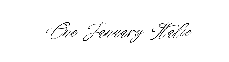 One January Italic  नि: शुल्क फ़ॉन्ट्स डाउनलोड