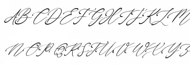 One January Italic Polices MAJUSCULES