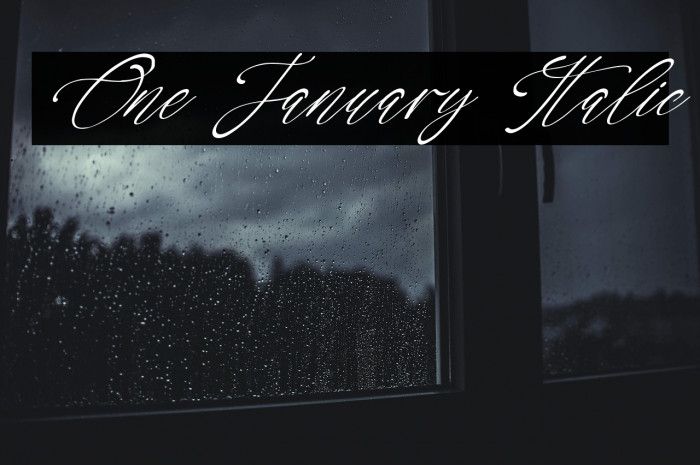 One January Italic Example 2