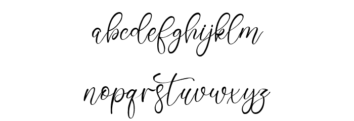 One January Font LOWERCASE