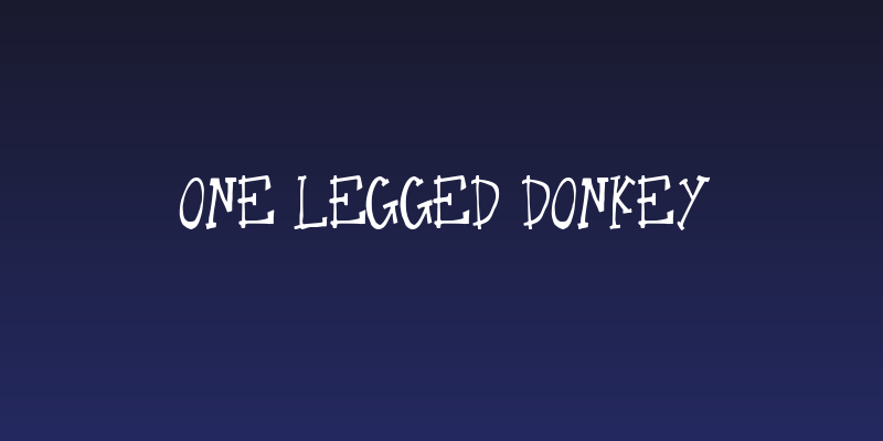 One Legged Donkey Social Header