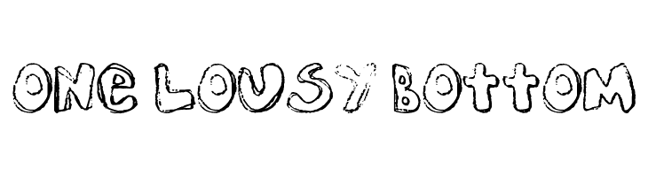 One Lousy Bottom  font caratteri gratis
