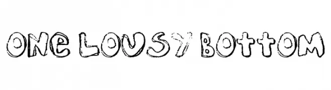 One Lousy Bottom  नि: शुल्क फ़ॉन्ट्स डाउनलोड