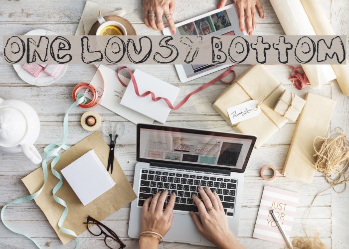 One Lousy Bottom Font examples