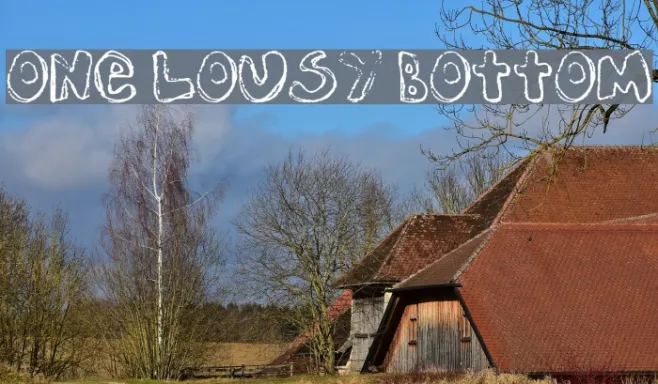 One Lousy Bottom Example 3