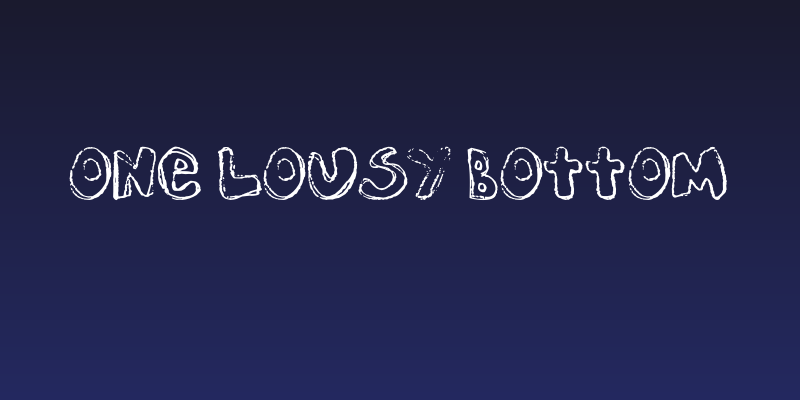 One Lousy Bottom Social Header