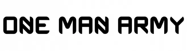 One Man Army  baixar fontes gratis