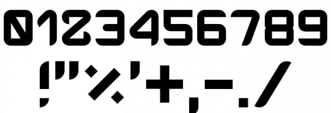 One Man Army Font OTHER CHARS