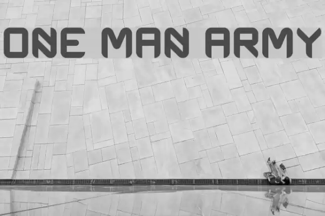 One Man Army Font examples