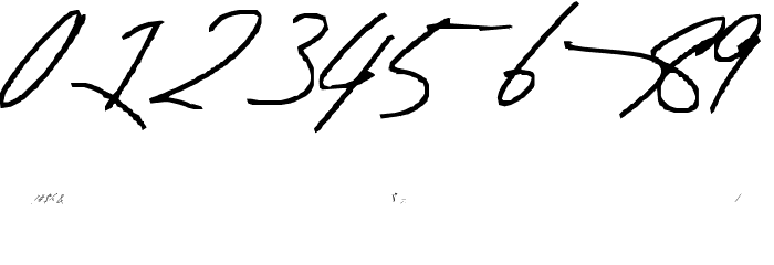 One Minute left Font OTHER CHARS