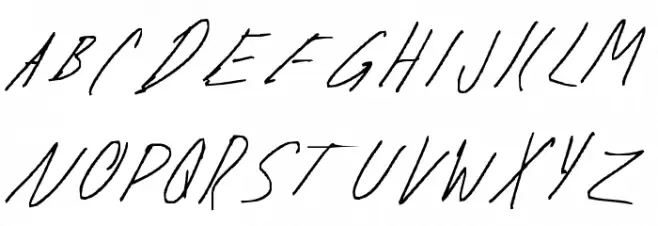One Minute left Font Litere mari