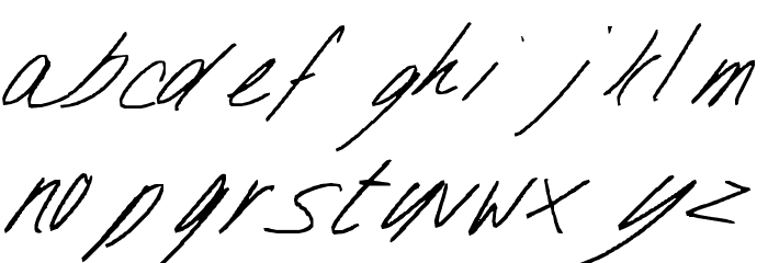 One Minute left Font LOWERCASE
