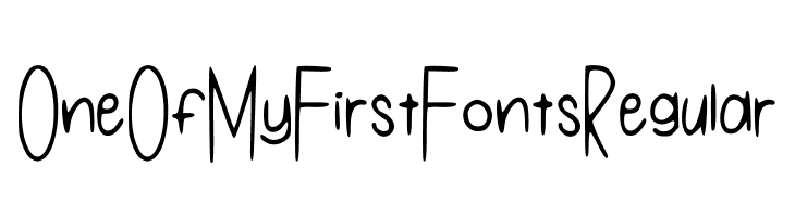 One Of My First Fonts Regular  baixar fontes gratis