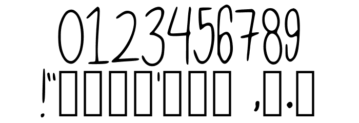 One Of My First Fonts Regular Fonte OUTROS PERSONAGENS